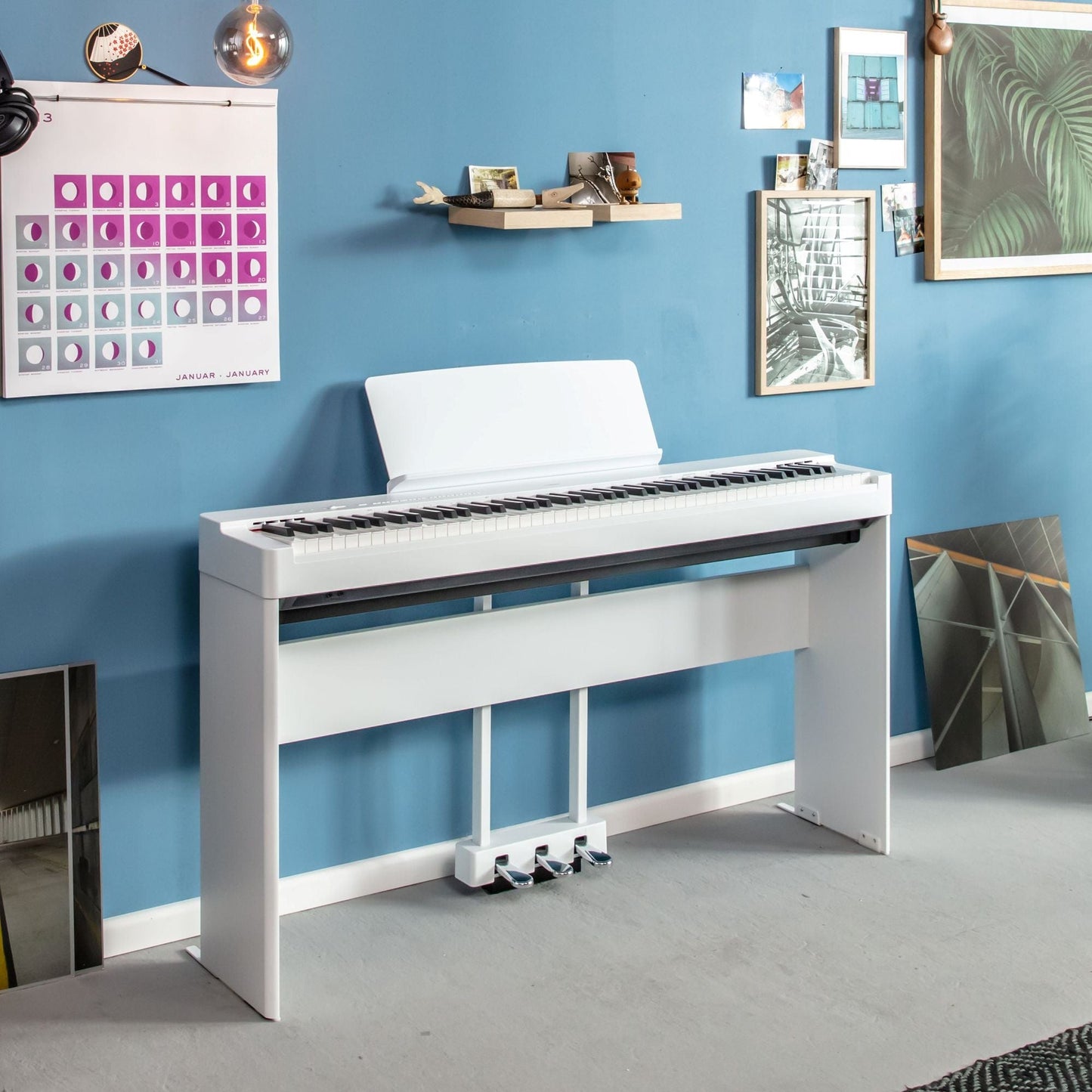 Yamaha P225 Portable Digital Piano; White | £50 CASHBACK OFFER