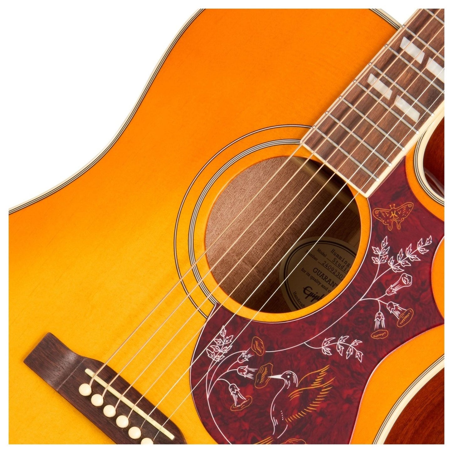 Epiphone Hummingbird Studio EC Electro Acoustic Guitar; Heritage Cherry Sunburst