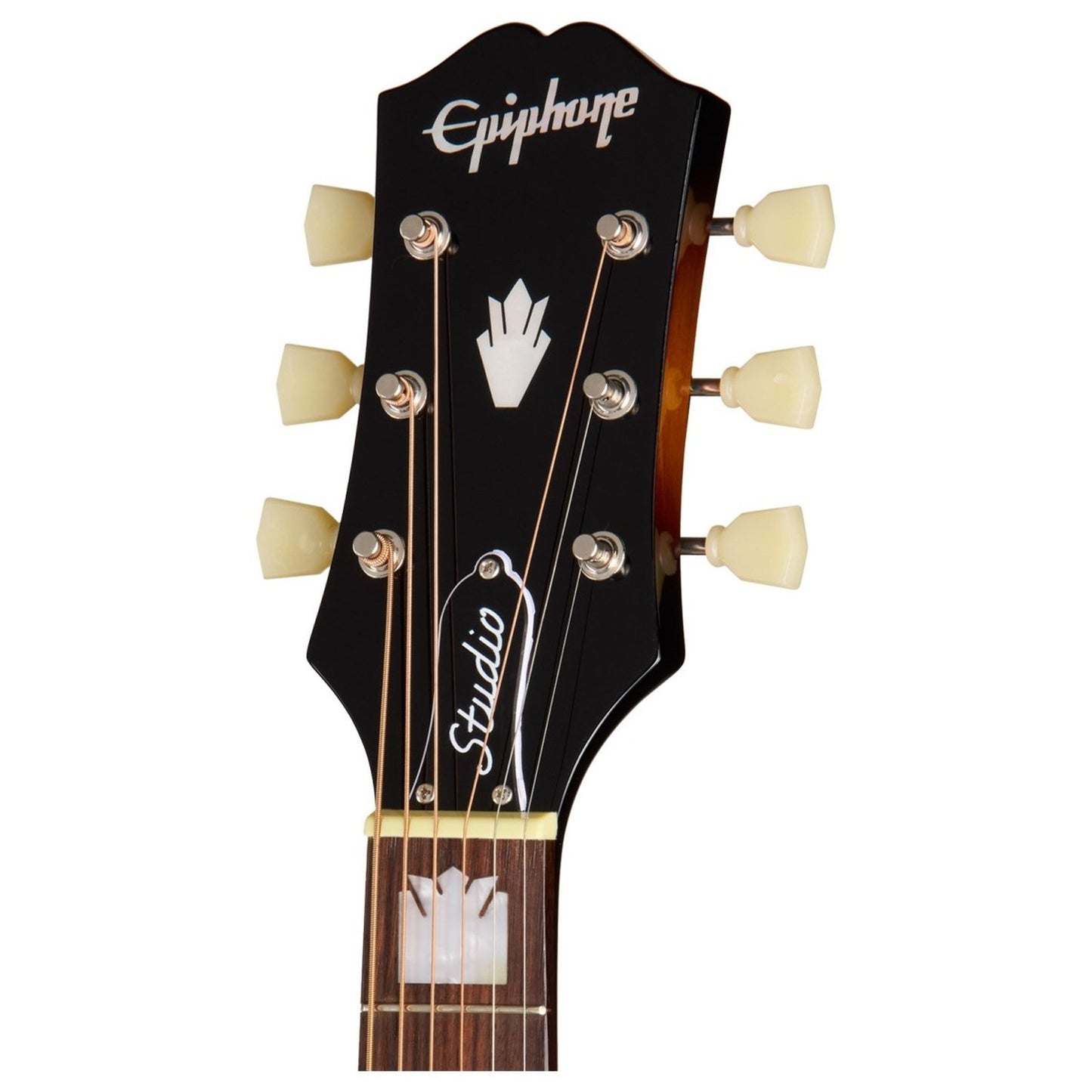 Epiphone J-200 Studio EC Electro Acoustic Guitar; Vintage Sunburst