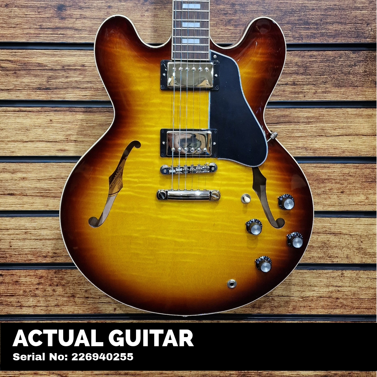 Gibson ES-335 Figured; Iced Tea | With 3 FREE Maestro Effects Pedals