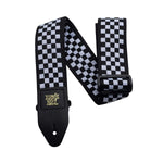 Ernie Ball Jacquard Guitar Strap Black and White Checkered