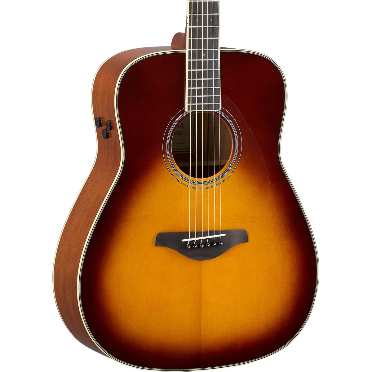 Yamaha FG-TA Transacoustic Guitar | Brown Sunburst