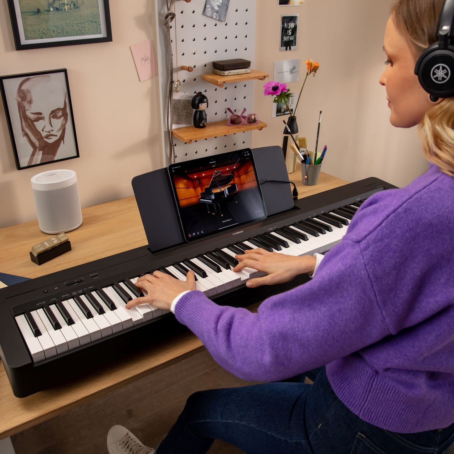 Yamaha P145BT Bluetooth Piano Elite Package