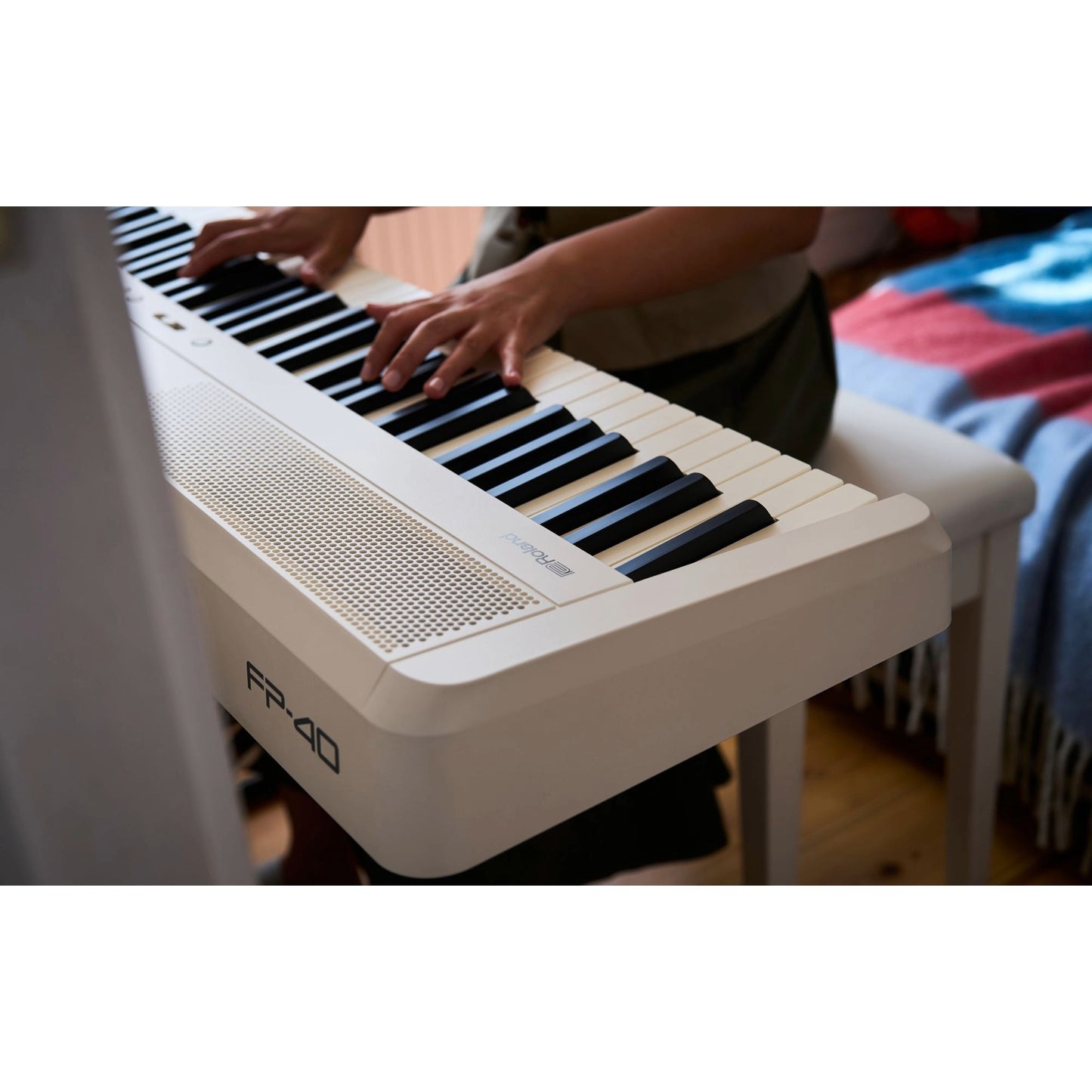 Roland FP40 Portable Digital Piano; White