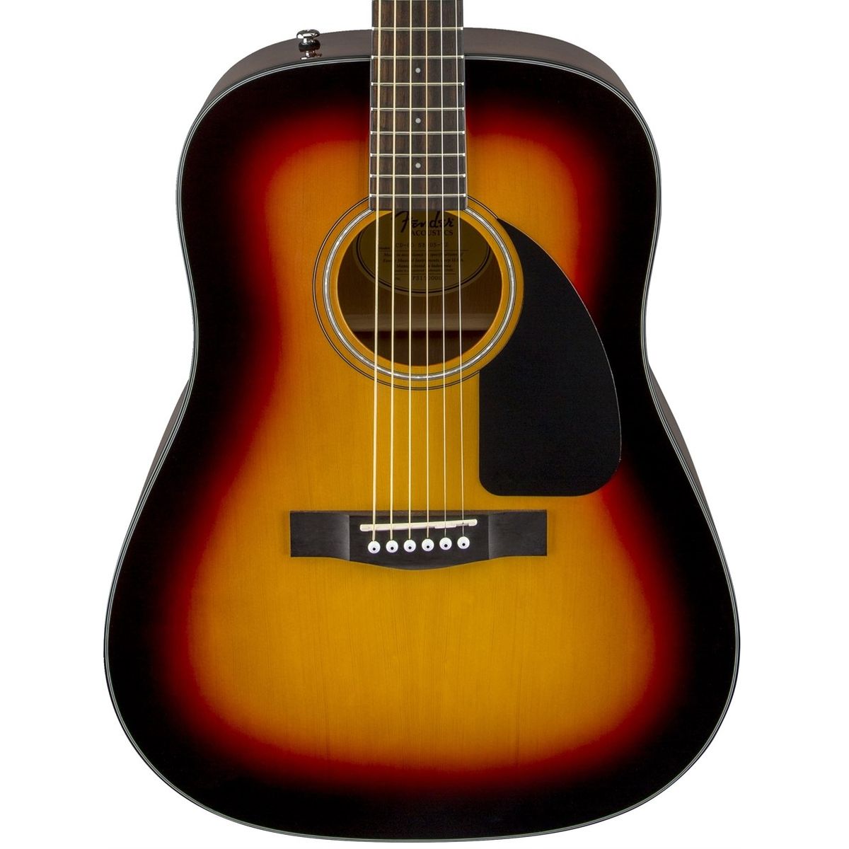 Fender CD-60 Dreadnought V3 Acoustic Guitar; Sunburst with Case