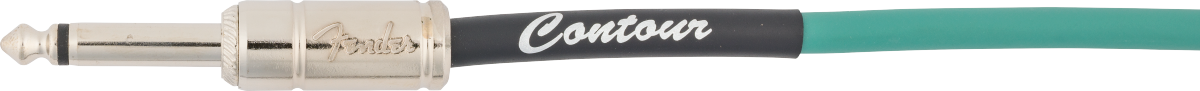Fender Contour Instrument Cable, Sherwood Green, 10'