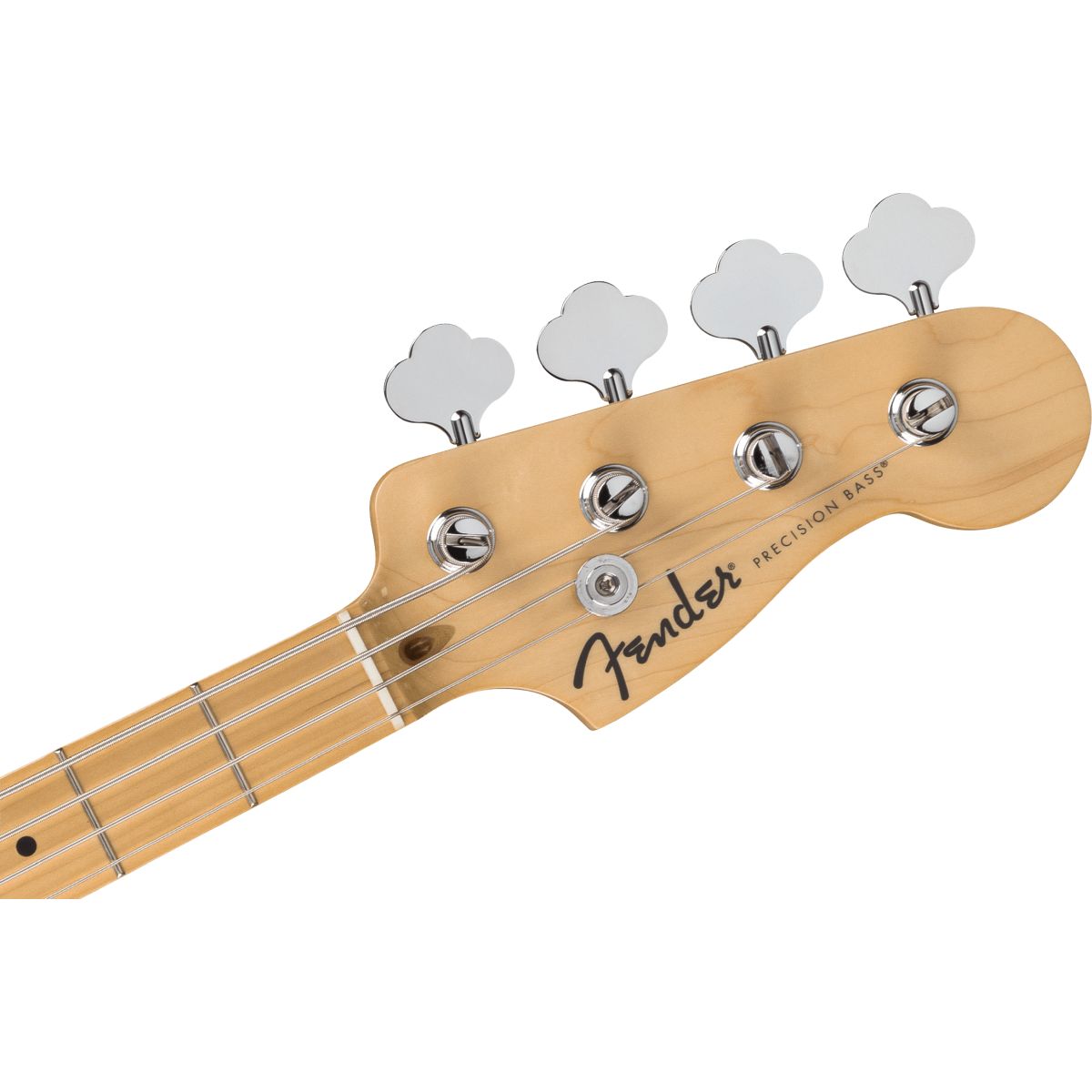 Fender Standard Precision Bass; Maple Fingerboard, Black Pickguard, Olympic White | With FREE Carry Bag