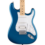 Fender Standard Stratocaster; HSS, Maple Fingerboard, White Pickguard, Aqua Marine Metallic