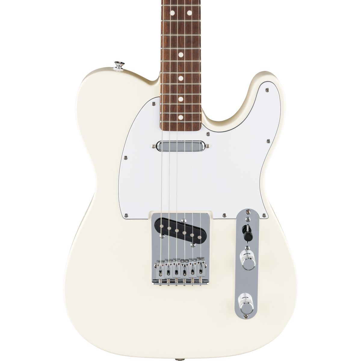 Fender Standard Telecaster; Laurel Fingerboard, White Pickguard, Olympic White | With FREE Carry Bag