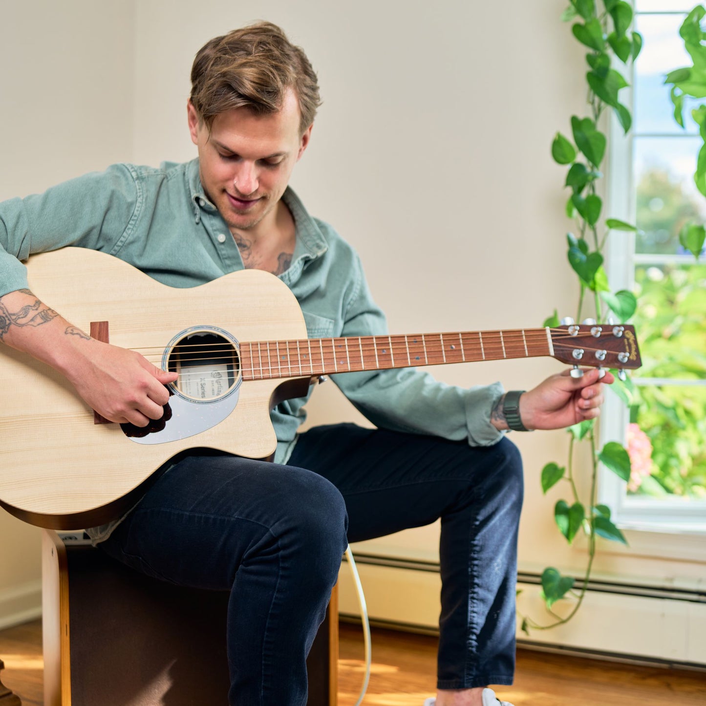Martin GPC-X2E Electro Acoustic Guitar; Solid Sapele / Cocobolo | Incl Softshell Case