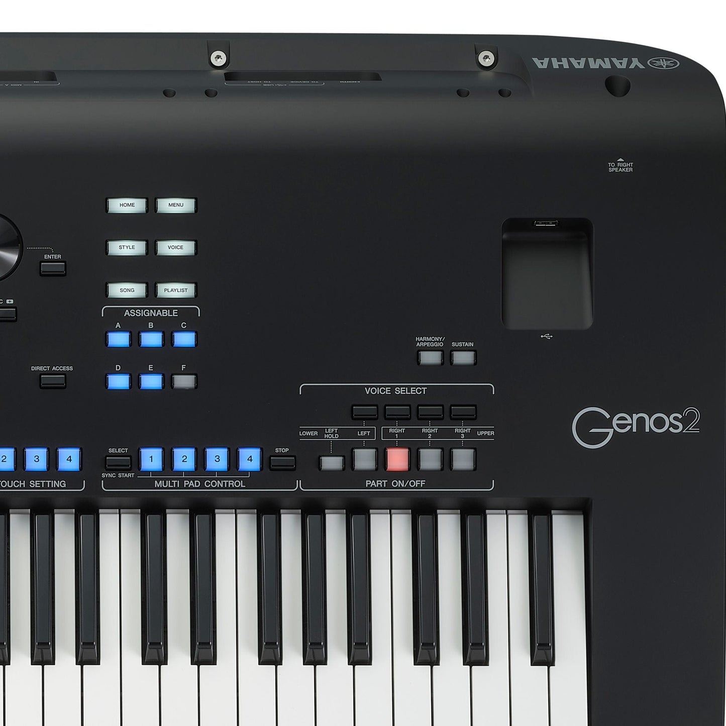 Yamaha Genos 2 Keyboard with GNS-MS01 Speakers Bundle