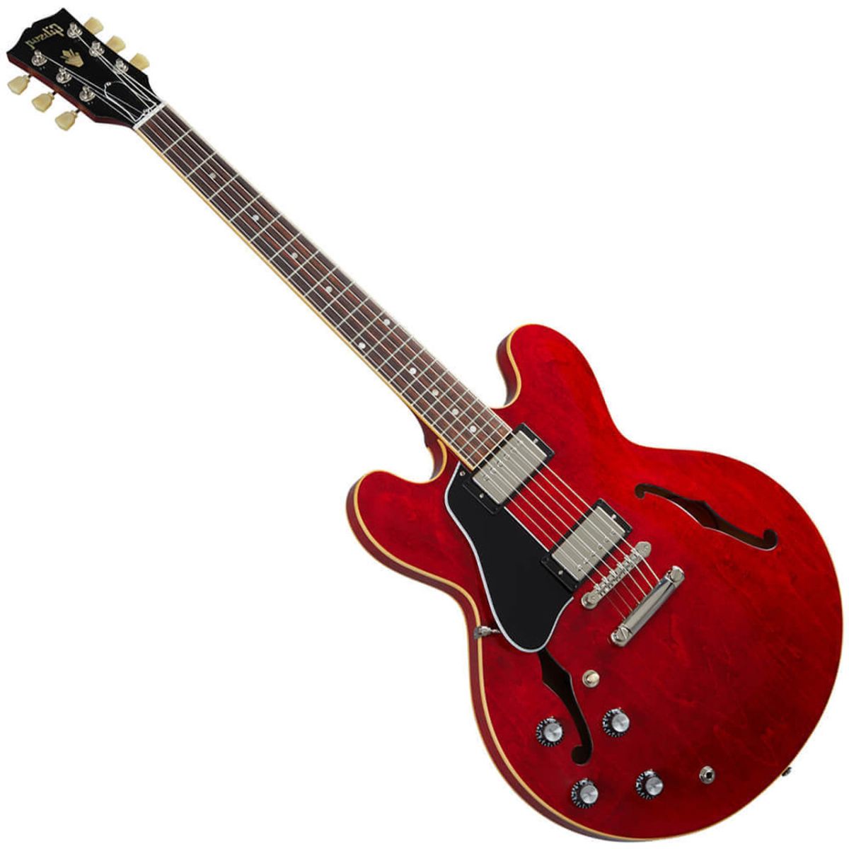 Gibson ES-335 (Left-handed); Sixties Cherry | With 3 FREE Maestro Effects Pedals