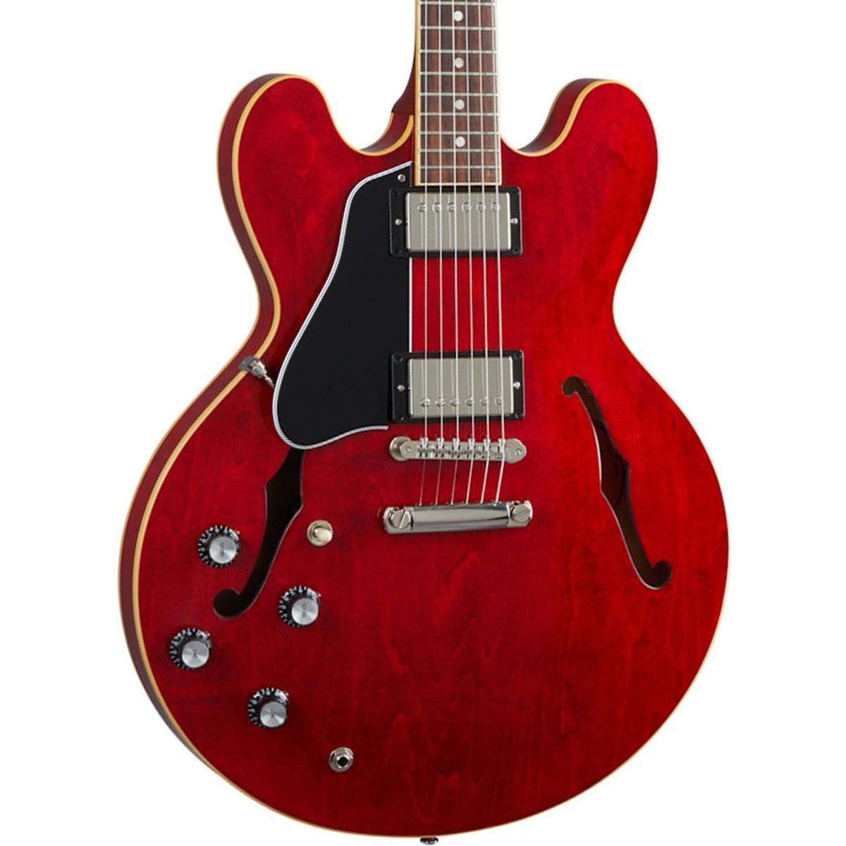Gibson ES-335 (Left-handed); Sixties Cherry | With 3 FREE Maestro Effects Pedals