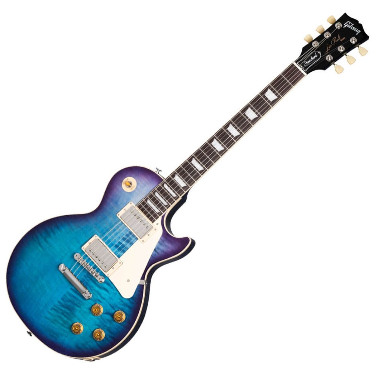 Gibson Les Paul Standard 50s Figured Top Blueberry Burst | With 3 FREE Maestro Effects Pedals