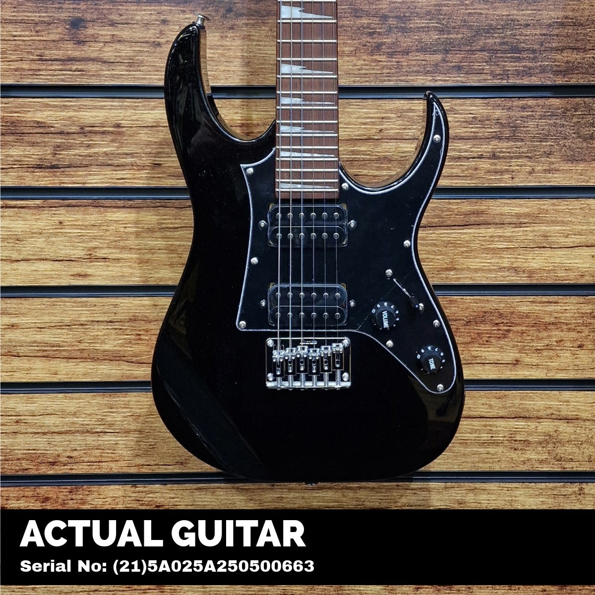 Ibanez Gio GRGM21-BKN Mikro Electric Guitar; Black Night