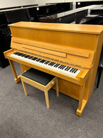 Yamaha E116N Upright Piano in Natural Beech | Made in England; E275384