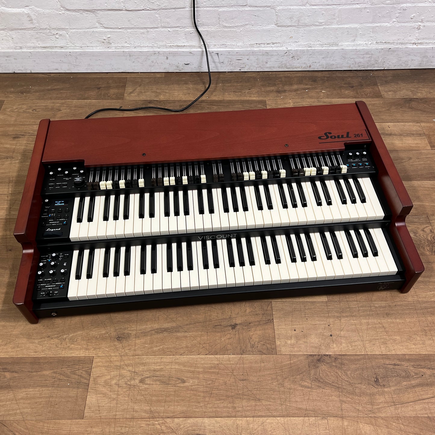 Viscount Legend Soul 261 Dual Manual Organ Keyboard; Serial No: 0213A117 | Second Hand