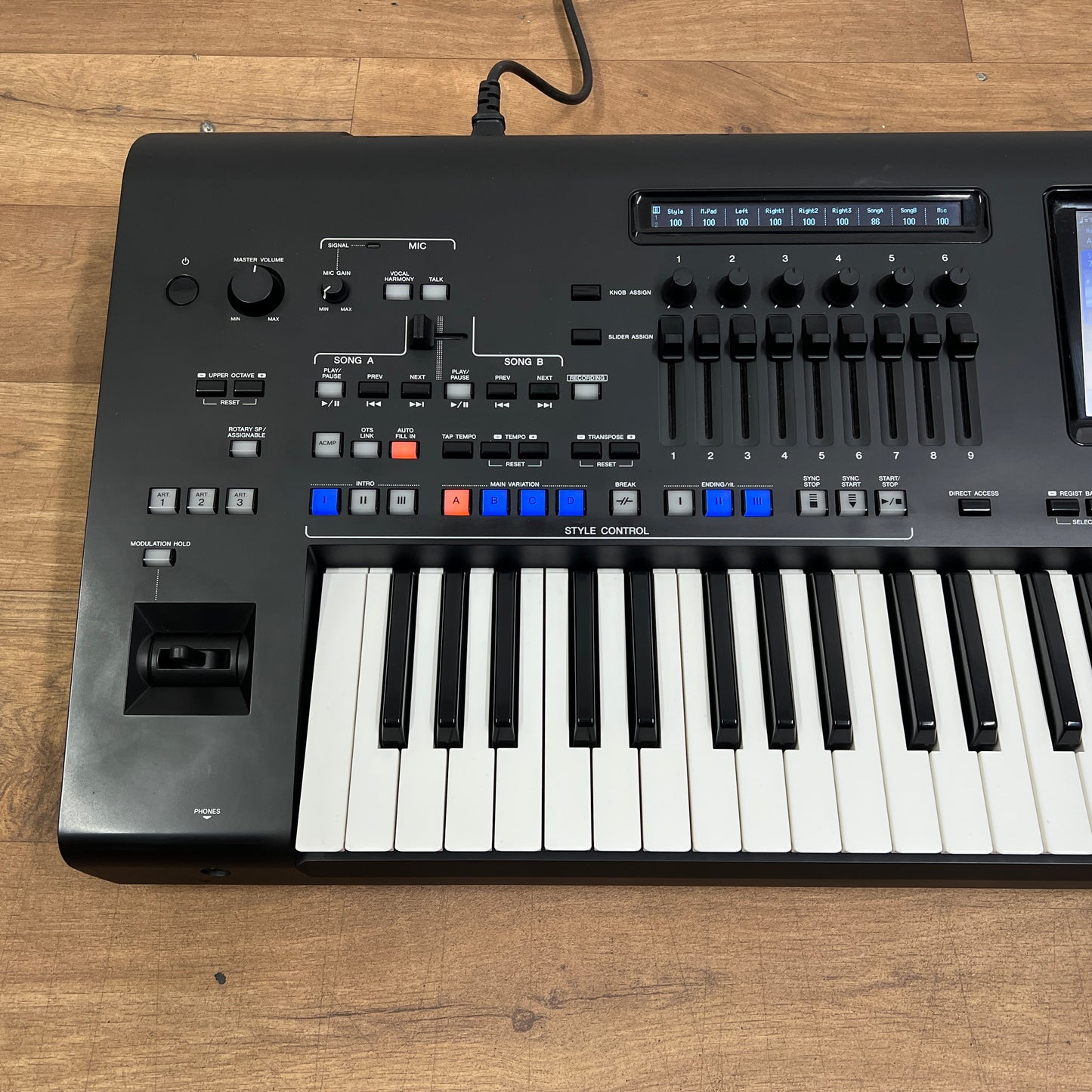 Yamaha Genos 1 Arranger Workstation Keyboard; Serial No: BEXO01052 | Second Hand