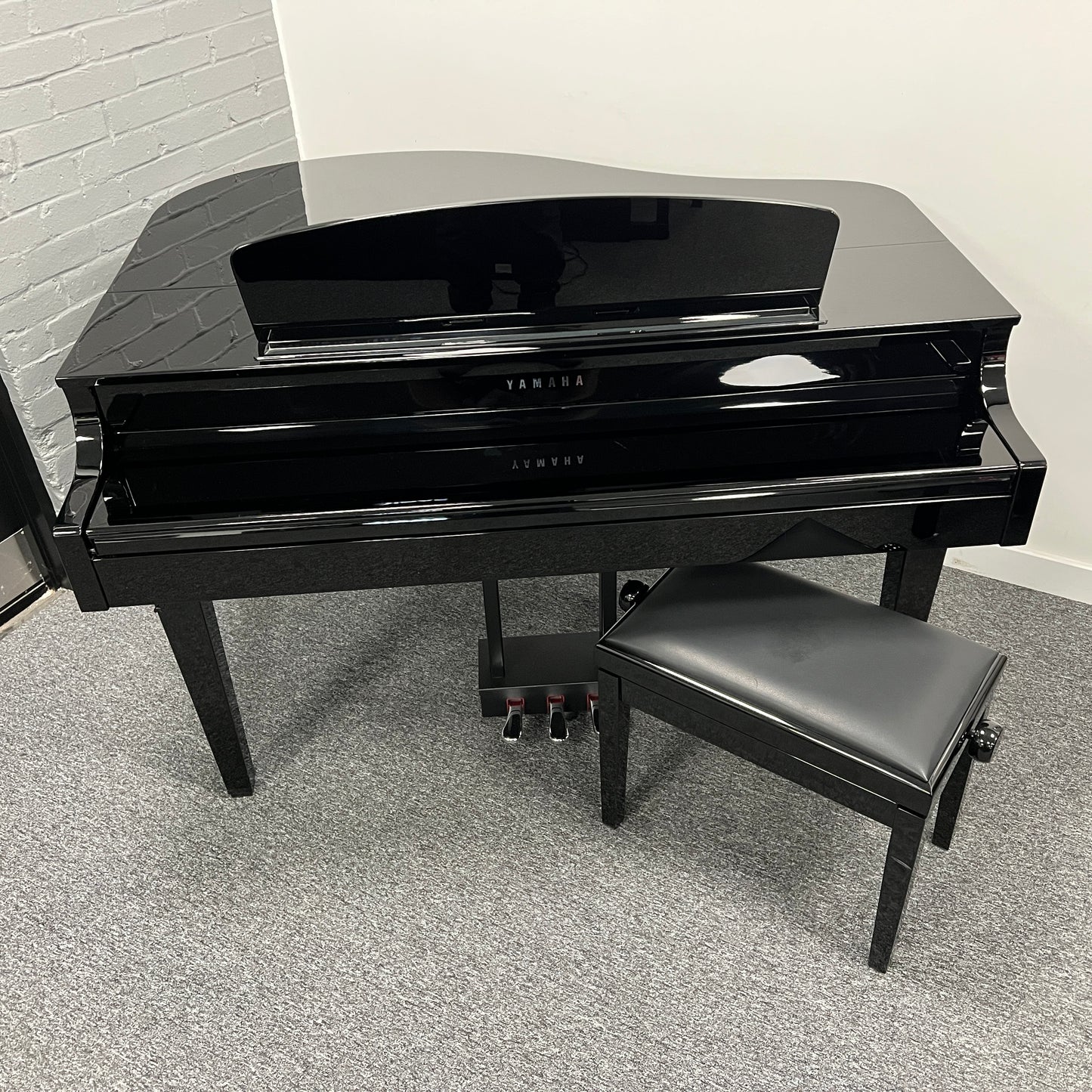 Yamaha CLP665GP PE Digital Piano With Matching Stool; Serial No: BCYM01018 | Second Hand