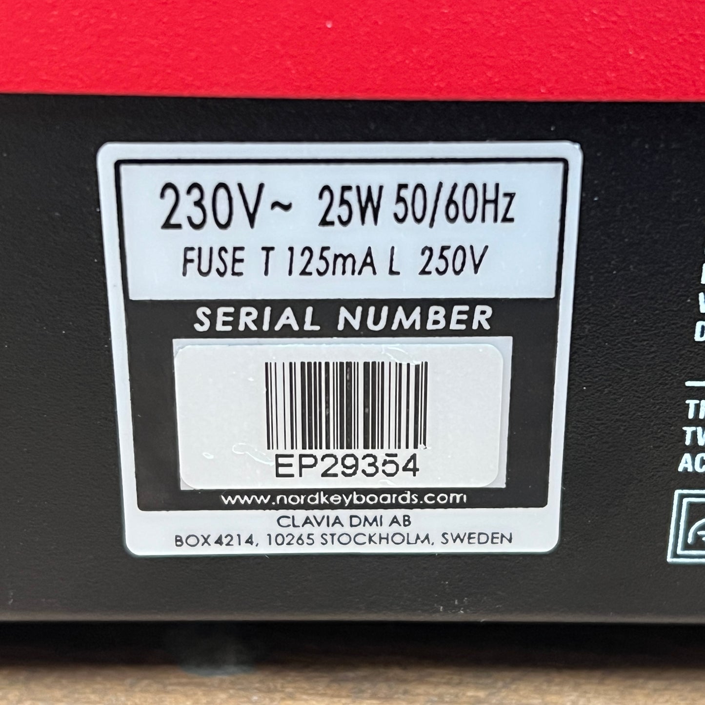 Nord Electro 6D SW73 Keyboard; Serial No: EP29354 | Second Hand