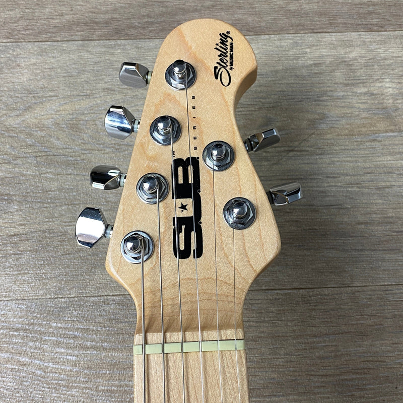 Second Hand Music Man Sub Axis Flame Maple Top Neptune Blue Guitar