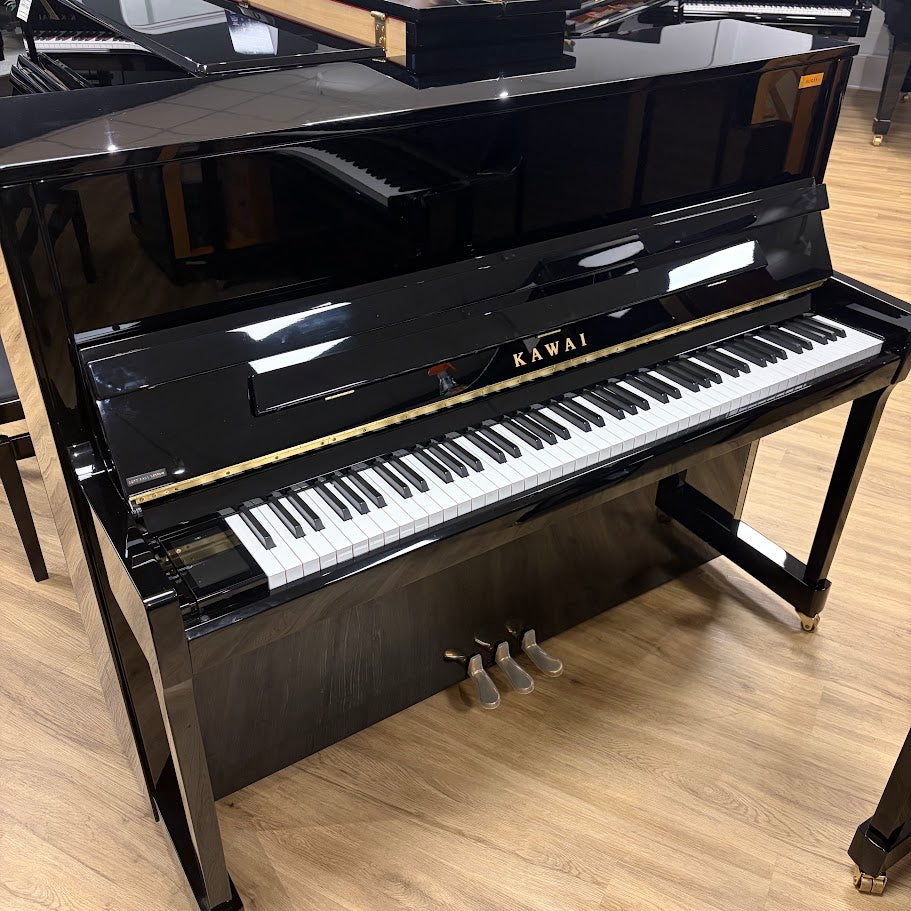 Kawai K300 AURES Upright Piano in Polished Ebony: Serial No: F164650 | Second Hand