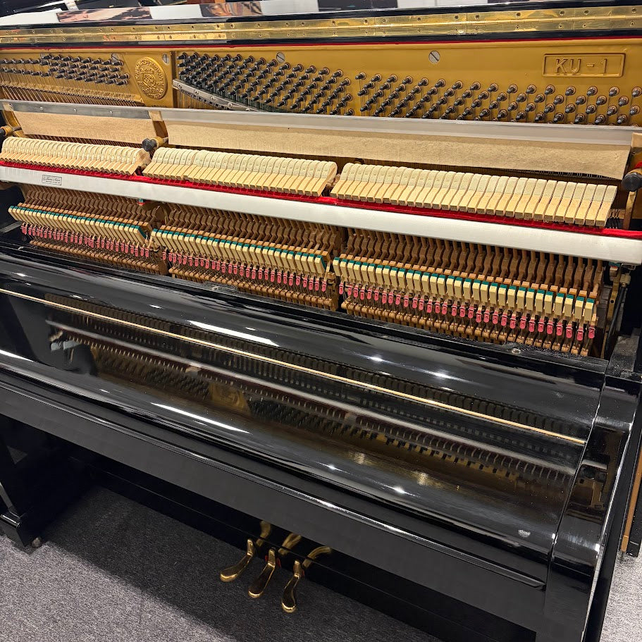Kawai KU1 Upright Piano in Polished Ebony: Serial No: 370069 | Second Hand