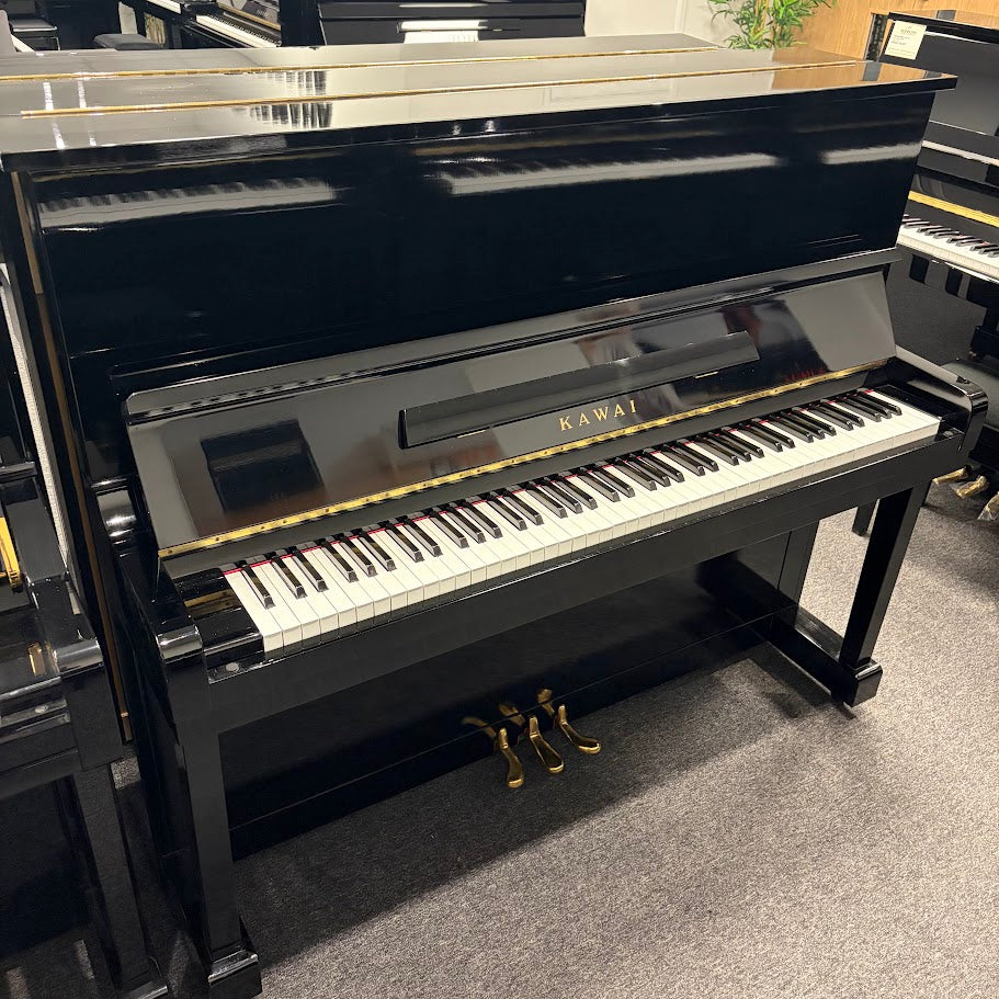 Kawai KU1 Upright Piano in Polished Ebony: Serial No: 370069 | Second Hand