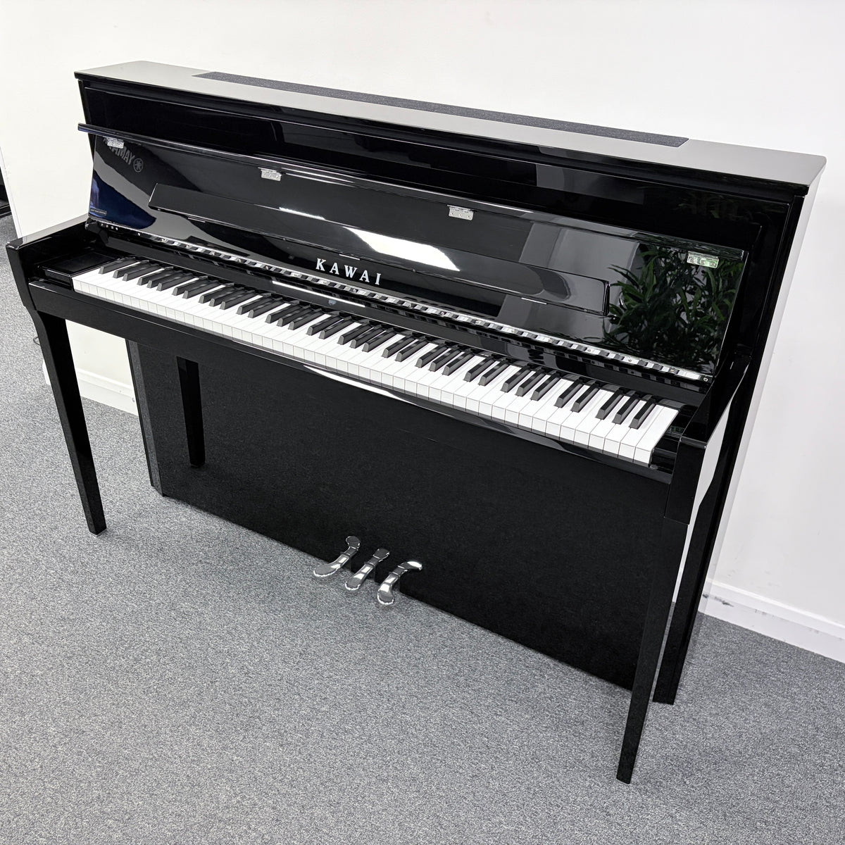 Kawai NV5s Hybrid Digital Piano in Polished Ebony With Matching Stool: Serial No: G834465 | Second Hand