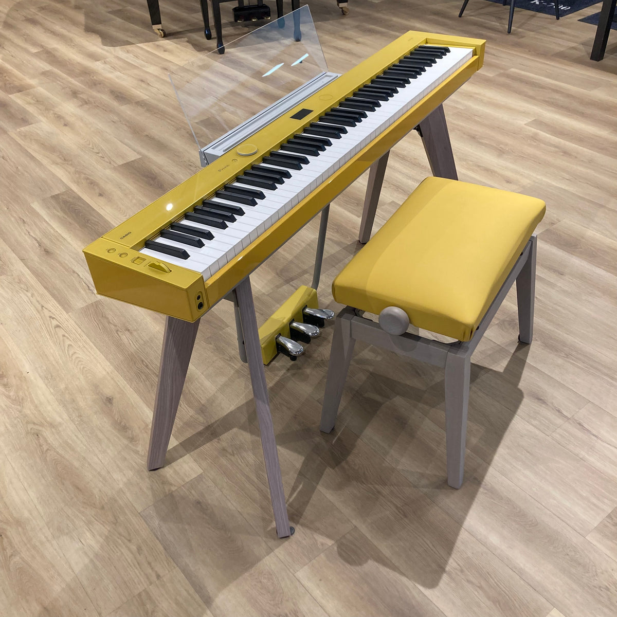 Casio PX-S7000 Digital Piano, Harmonius Mustard, With Matching Stool; Serial No: 954CDC545000804CBB | Second Hand