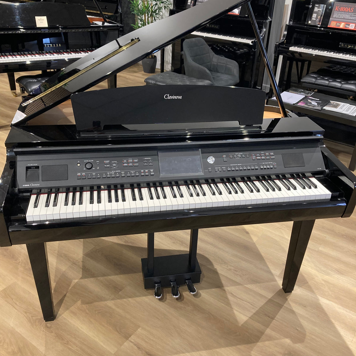 Yamaha CVP709GP Polished Ebony Digital Grand Piano; Serial No: BCWP01003 | Second Hand