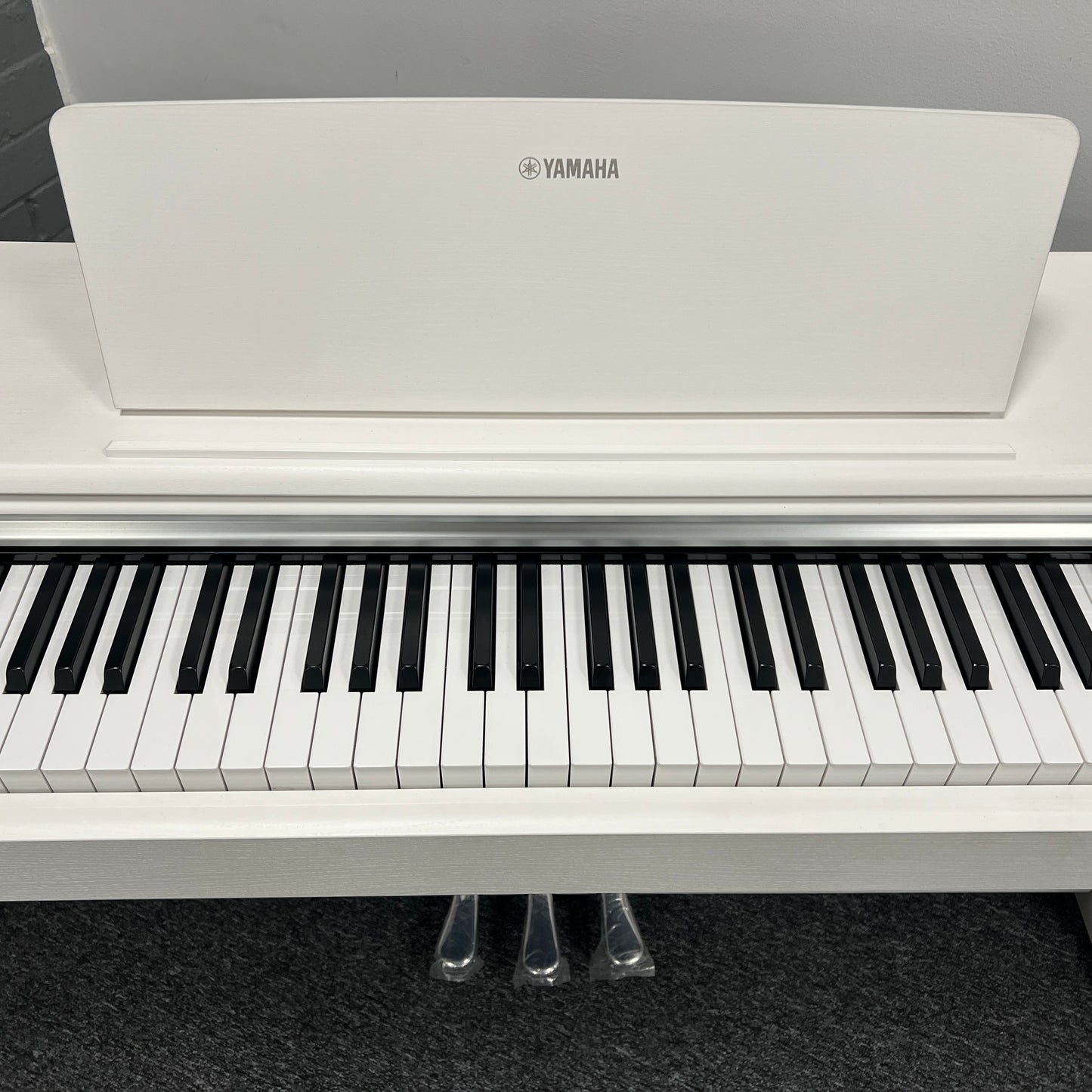 Yamaha YDP145 White Digital Piano; Serial No: BCBZ01001; Ex Display Model; 3 Year Warranty