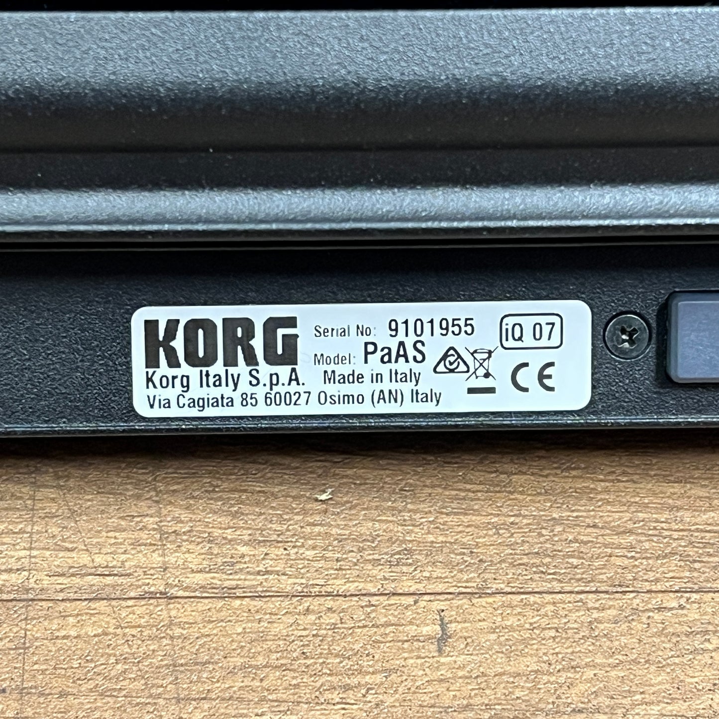 Korg PaAS Speaker System; Serial No: 9101955 | Second Hand