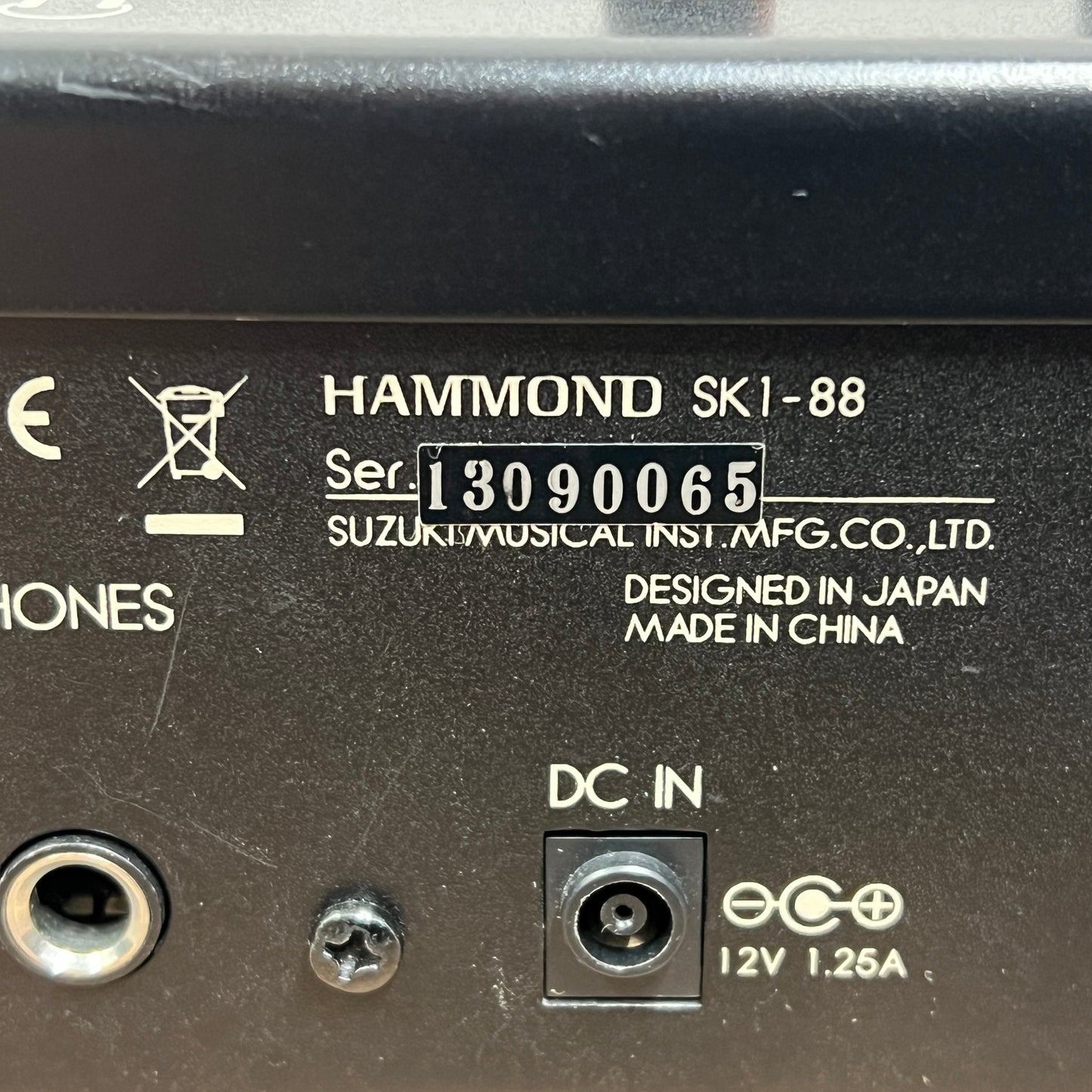 Hammond SK1 88 Keyboard; Serial No: 13090065 | Second Hand
