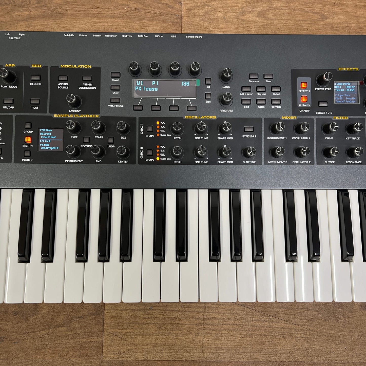 Sequential Prophet X; Serial No: 1437 | Second Hand