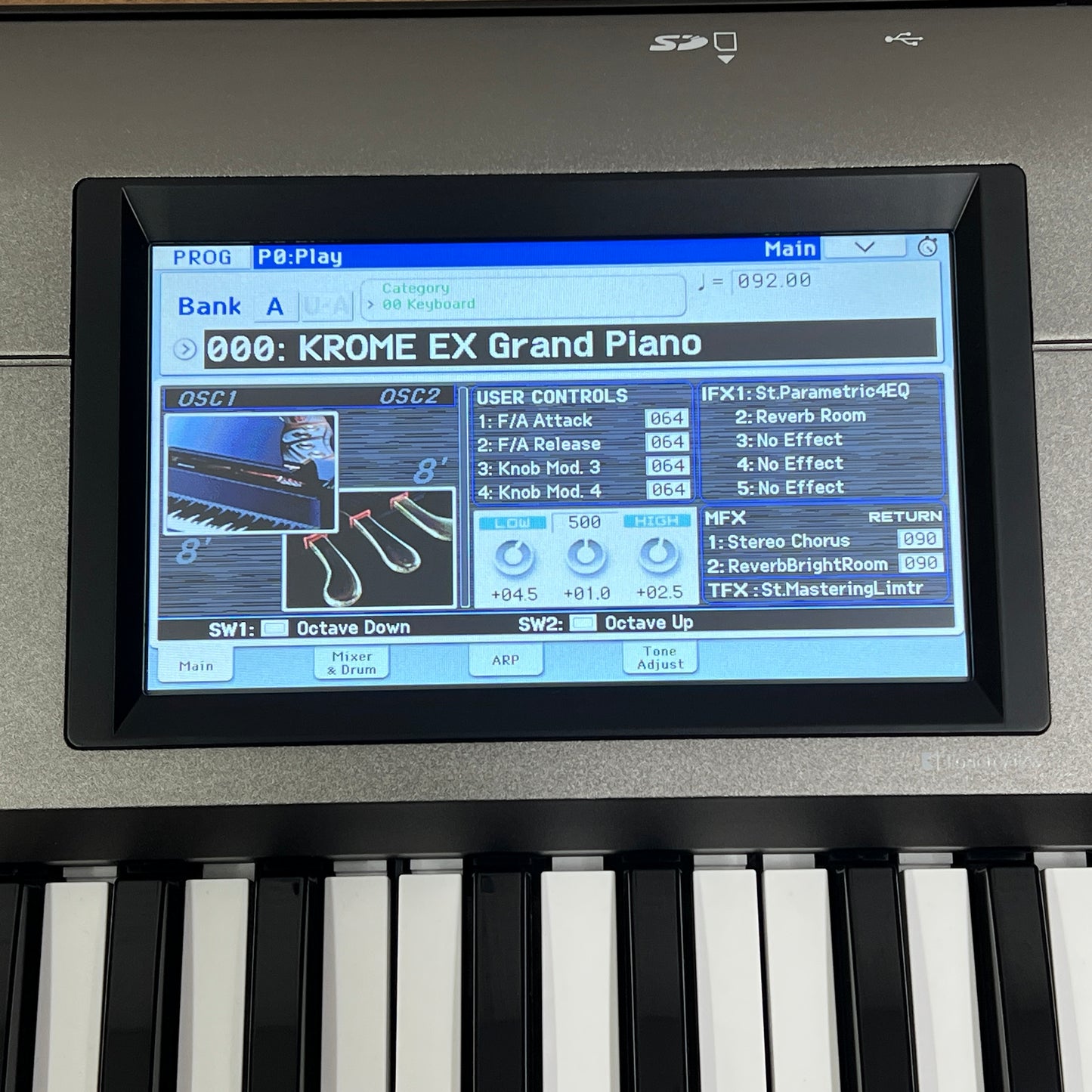 Korg Krome EX61 Music Workstation Keyboard; Serial No: 41652 | Ex Demo