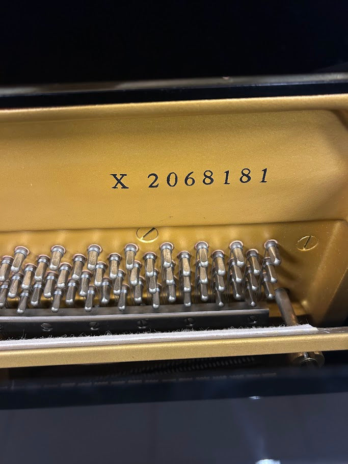 Yamaha UX (upgraded U3) Upright Piano in Polished Black Serial No: 2068181 | RECONDITIONED AS NEW
