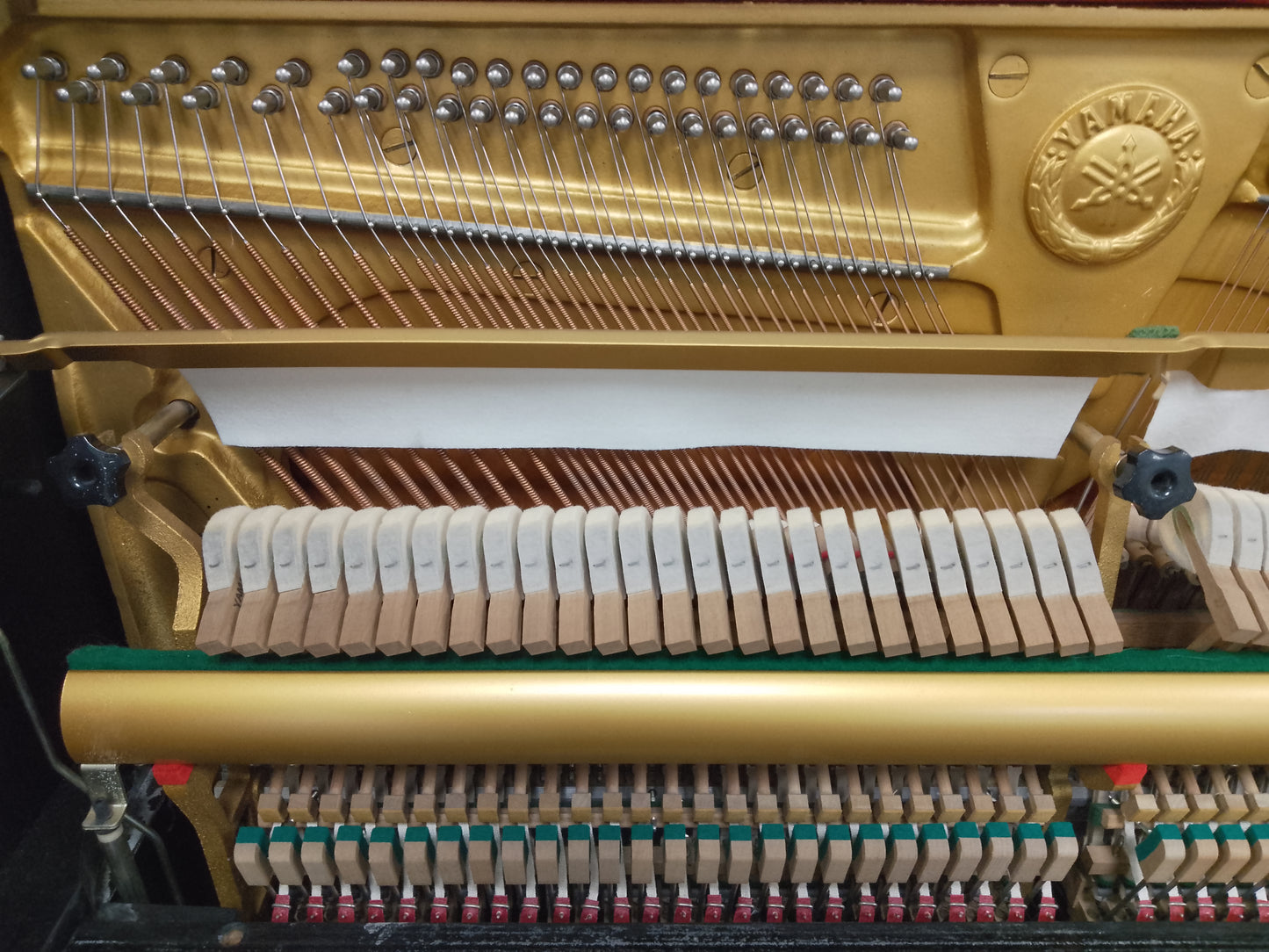 Yamaha UX (upgraded U3) Upright Piano in Polished Black Serial No: 2408434 | RECONDITIONED AS NEW
