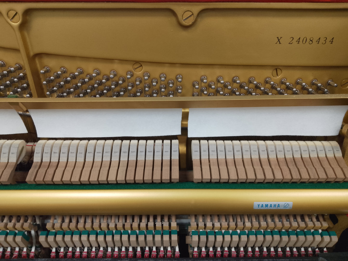 Yamaha UX (upgraded U3) Upright Piano in Polished Black Serial No: 2408434 | RECONDITIONED AS NEW