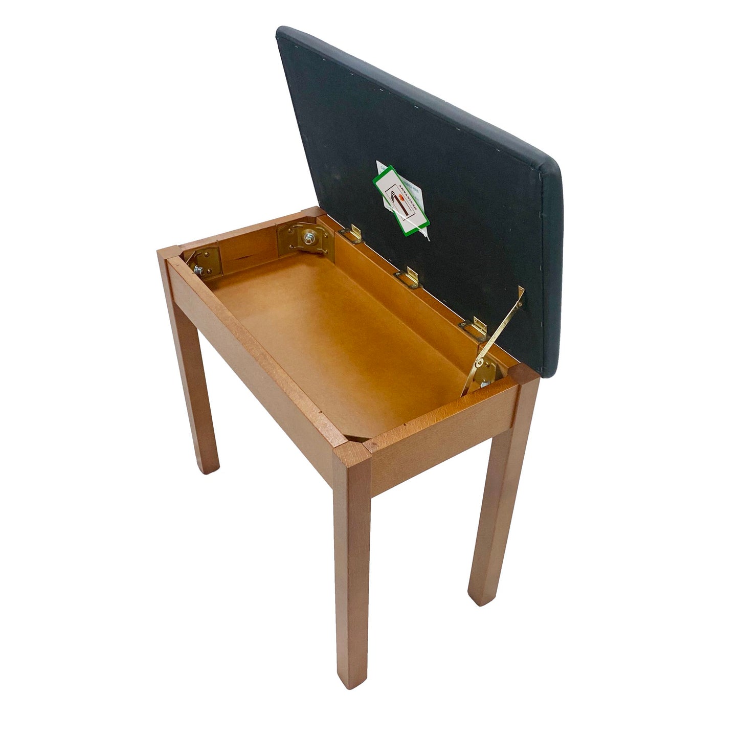 Kawai Cherry Piano Stool with Black Vinyl Top