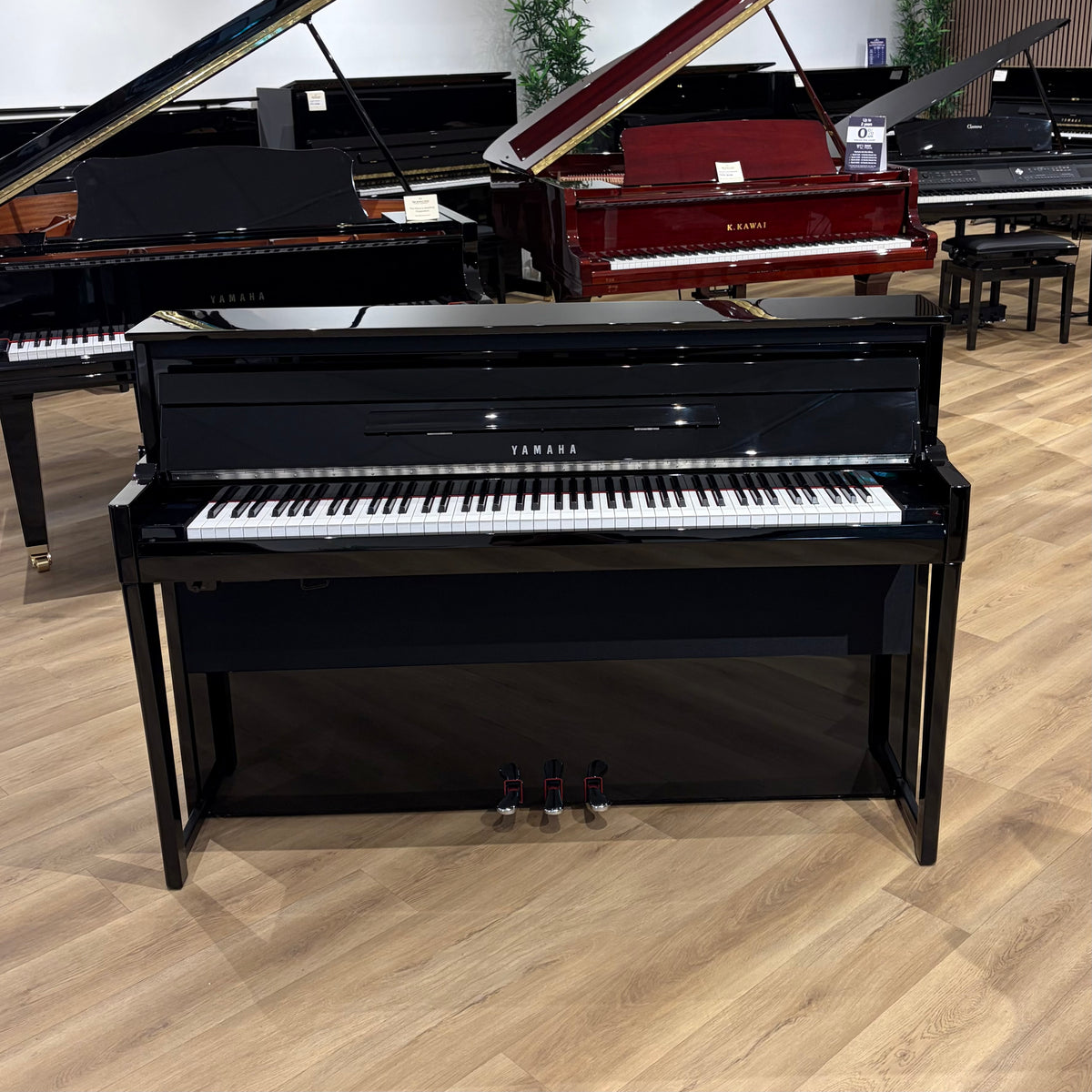 Yamaha NU1XA Advanced Hybrid Piano, Polished Ebony; Serial No: BCEH01029 | Second Hand