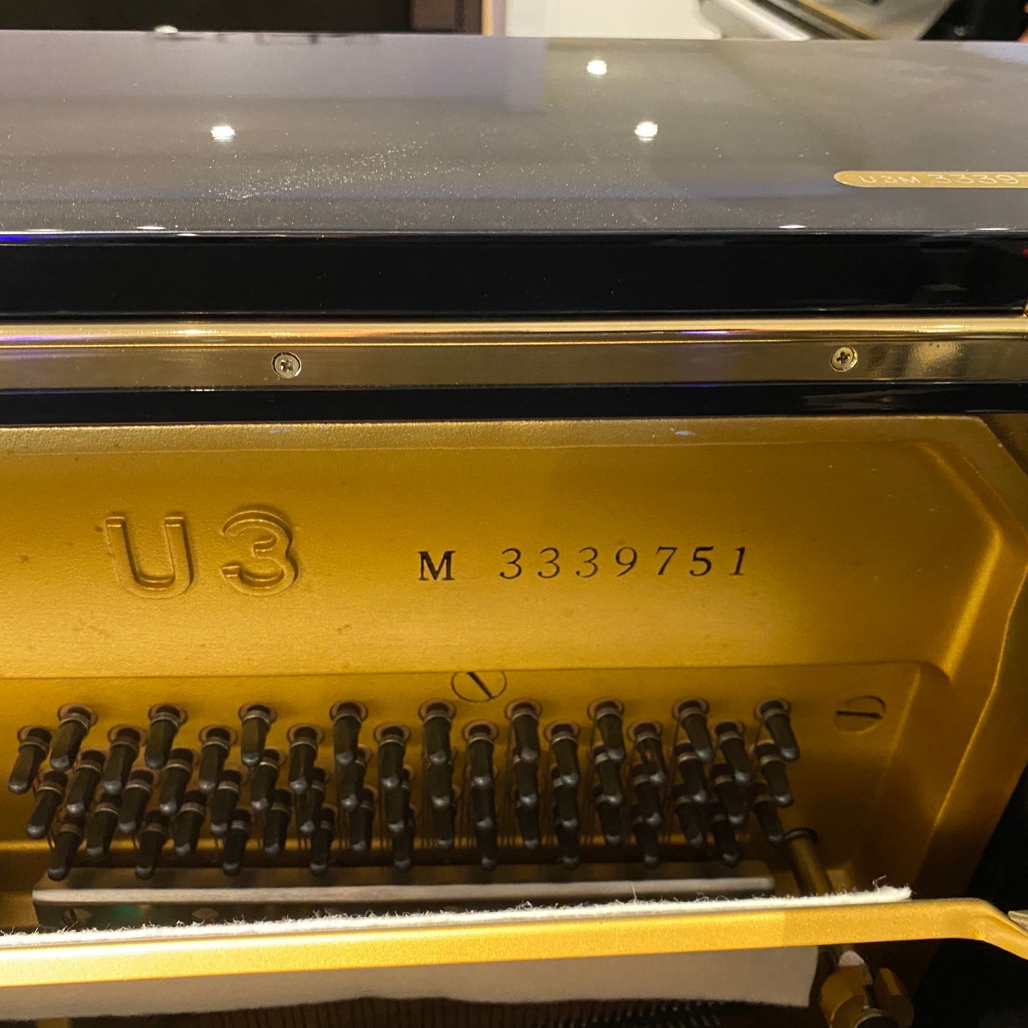 Yamaha U3 Upright Piano With Stool; Ser No M3258118 | Reconditioned As New