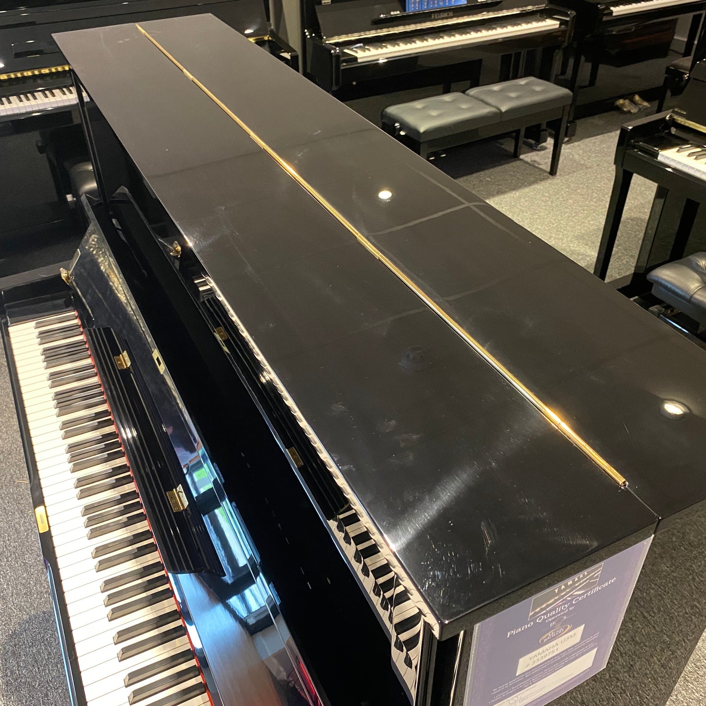 Yamaha U3 Upright Piano With Stool; Ser No M3258118 | Reconditioned As New