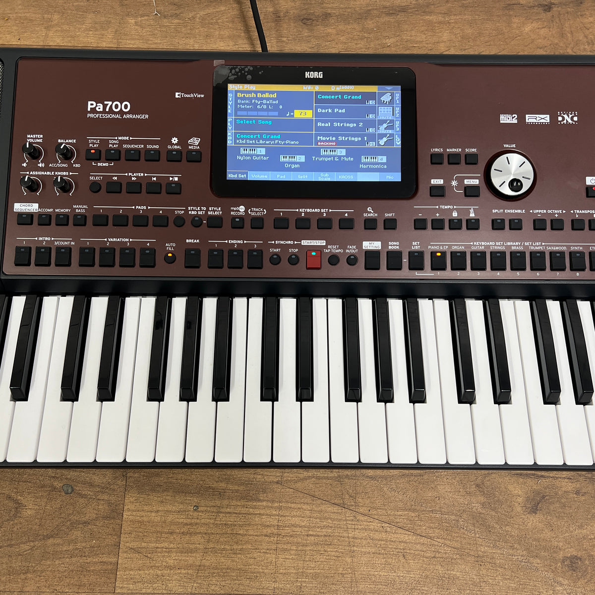 Korg PA700 Keyboard; Serial No: 67937 | Second Hand