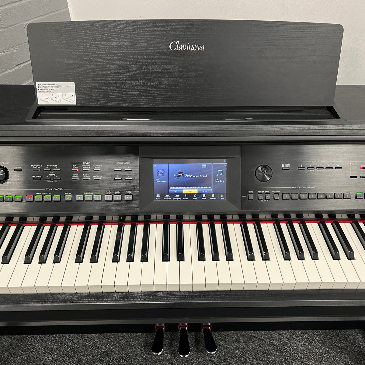 Yamaha CVP805 Digital Piano, Black; Serial No: BCZN01008 | Second Hand