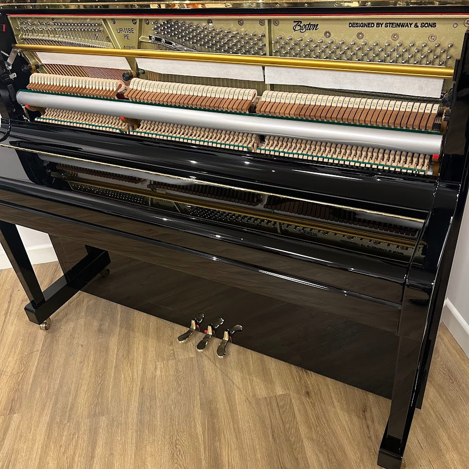 Boston UP118 Performance Edition Upright Piano in Polished Ebony: Serial No: 176005 | Second Hand