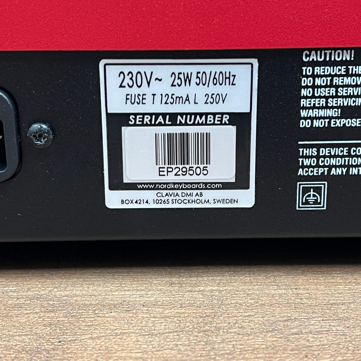 Nord Electro 6D SW73 Keyboard; Serial No: EP29505 | Second Hand