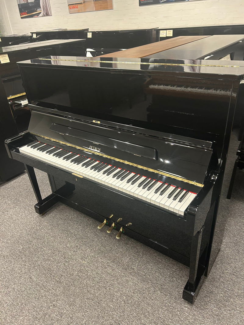 Second Hand Petrof 125 III Upright Piano; Polished Ebony Serial No: 566592