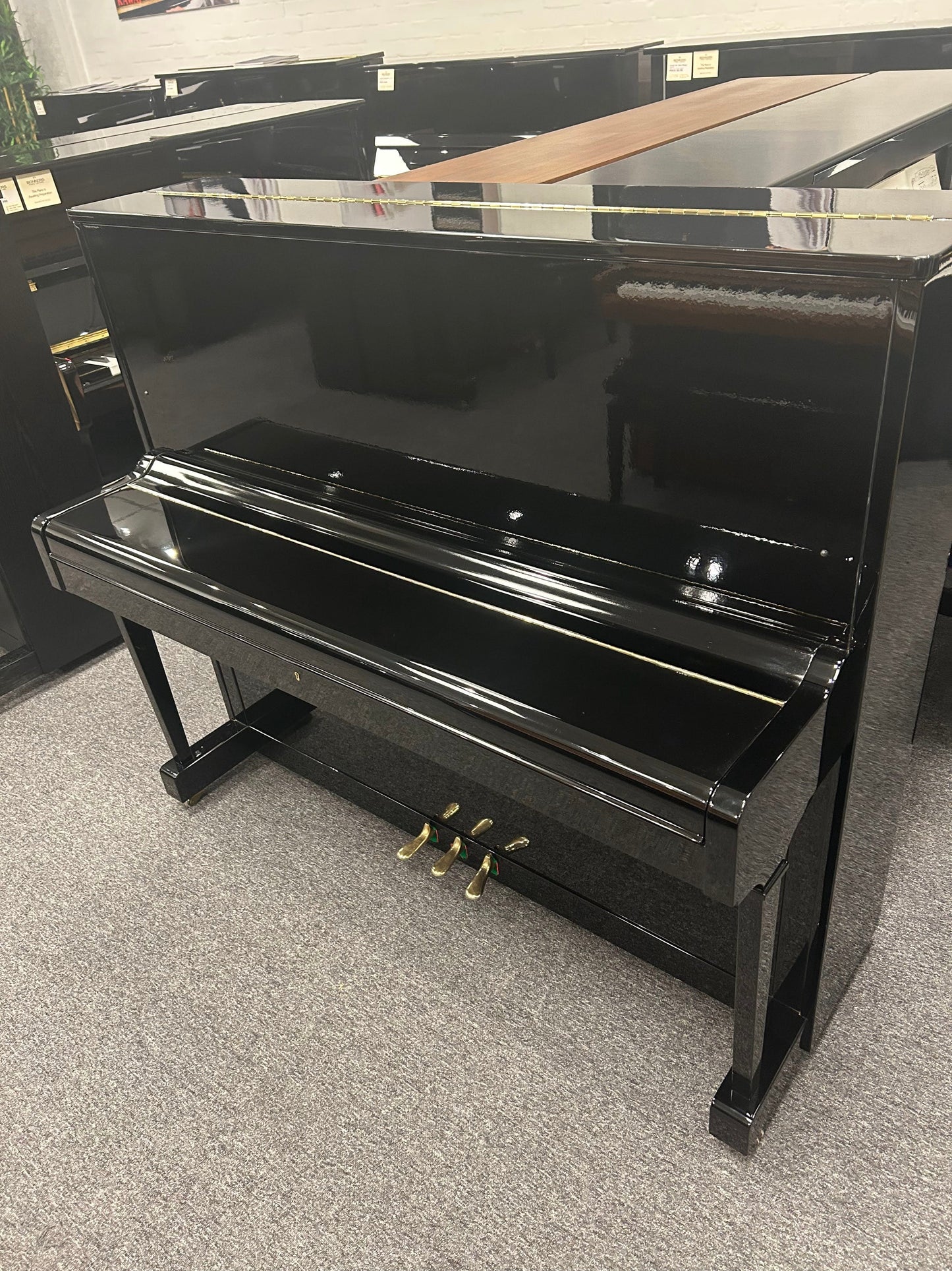 Petrof 125 III Upright Piano; Polished Ebony Serial No: 566592 | Second Hand