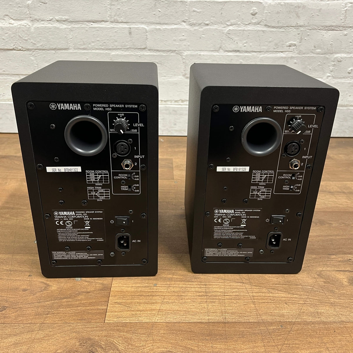 Yamaha HS5 Studio Monitor Speakers Pair; Black | Second Hand
